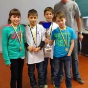 Siegerteam VS Wolkersdorf: Carina Hiebner, Alexander Weiß, Paul Popp, Clemens Linhart